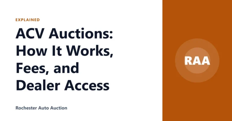 ACV Auctions: How It Works, Fees, and Dealer Access
