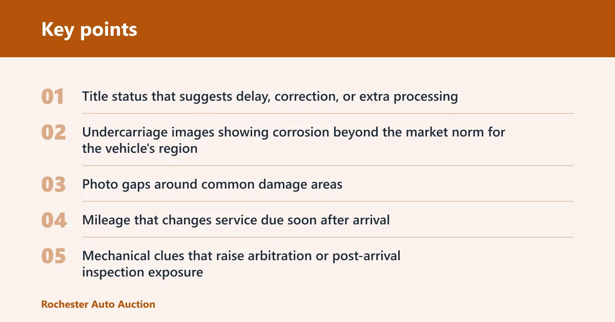 Key points: What should you read in the condition report?