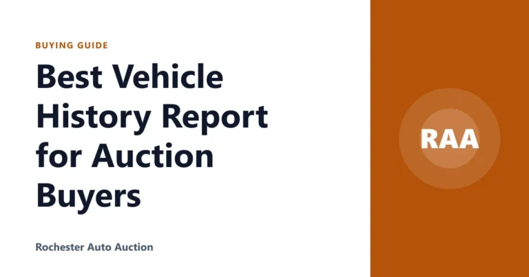 Best Vehicle History Report for Auction Buyers