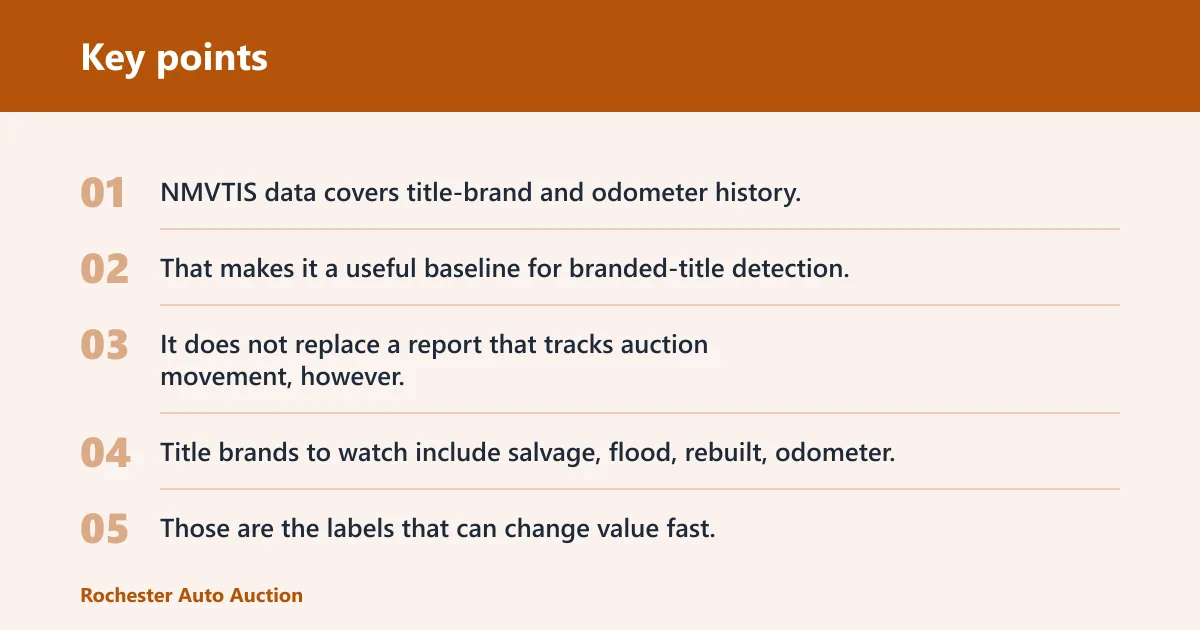 Key points: Which report handles title and odometer risk best?