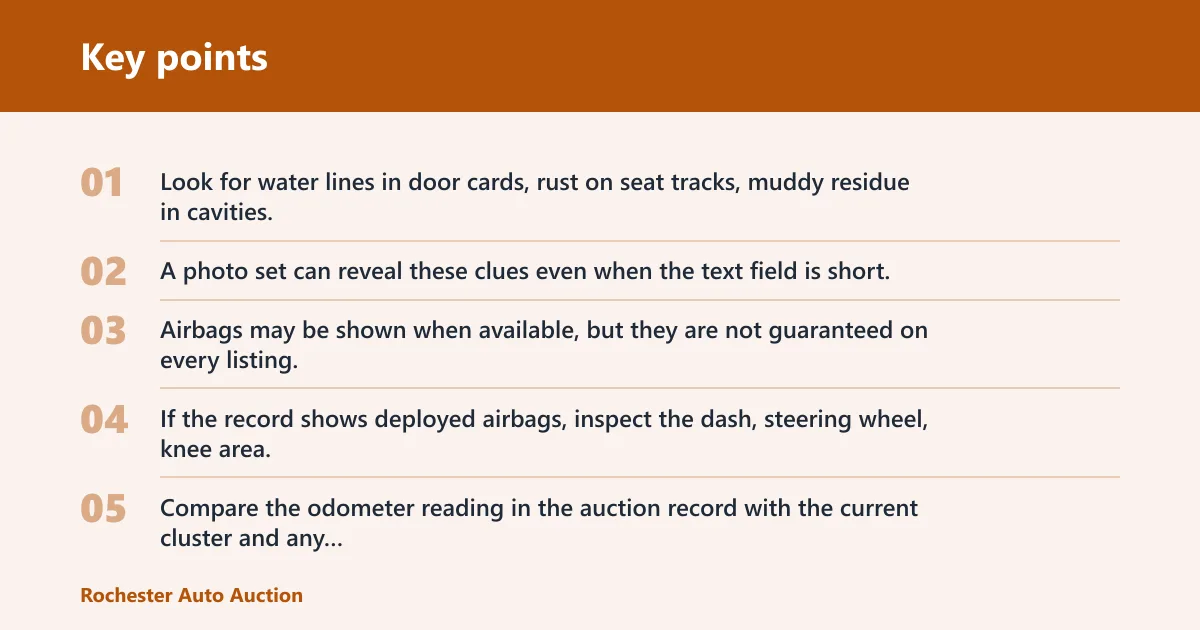 Key points: Auction-specific red flags to watch for