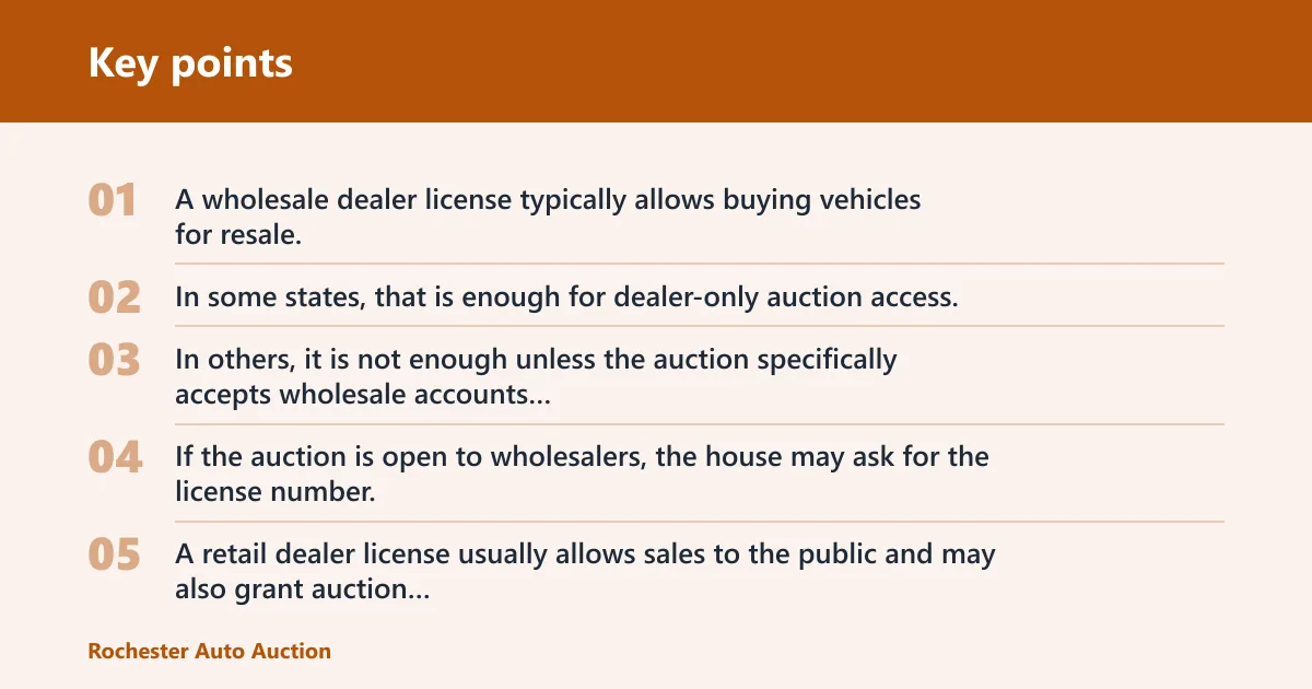Key points: Which license type counts?