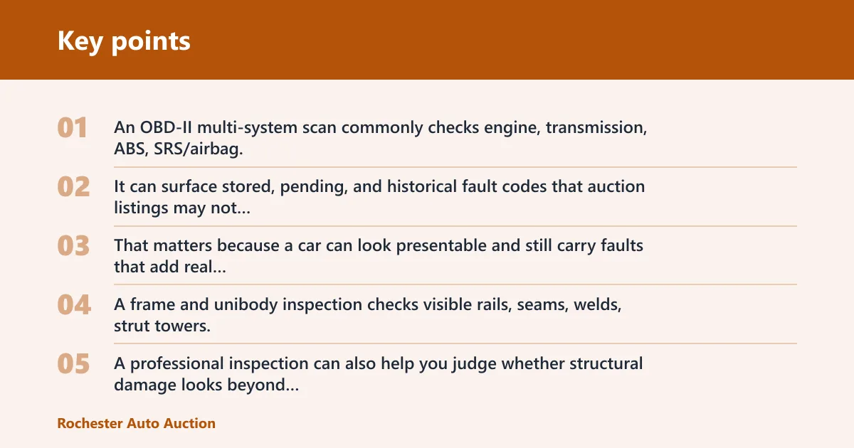 Key points: What a pre-bid inspection checks
