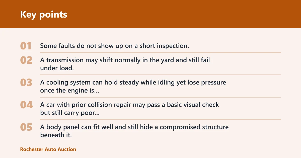 Key points: What an inspection can still miss