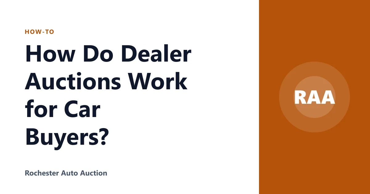How Do Dealer Auctions Work for Car Buyers?