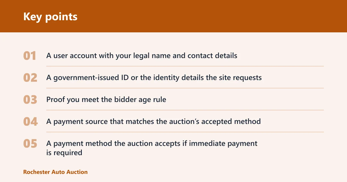 Key points: What you need before you bid