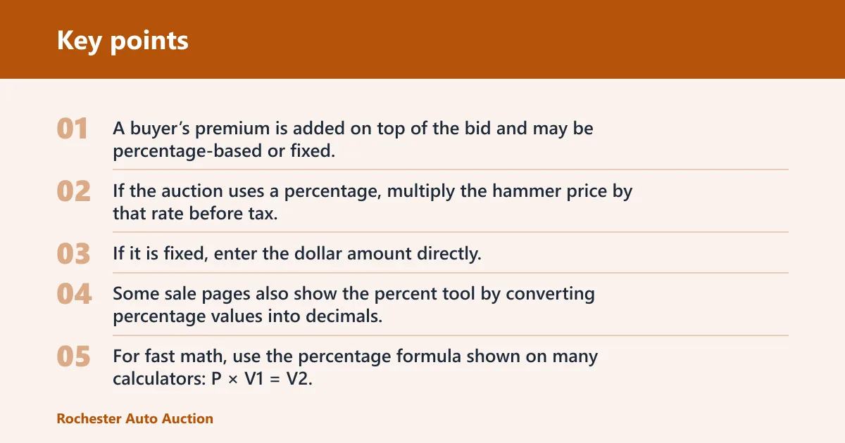 Key points: What fees usually apply?
