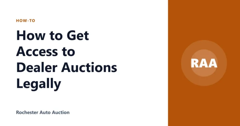 How to Get Access to Dealer Auctions Legally