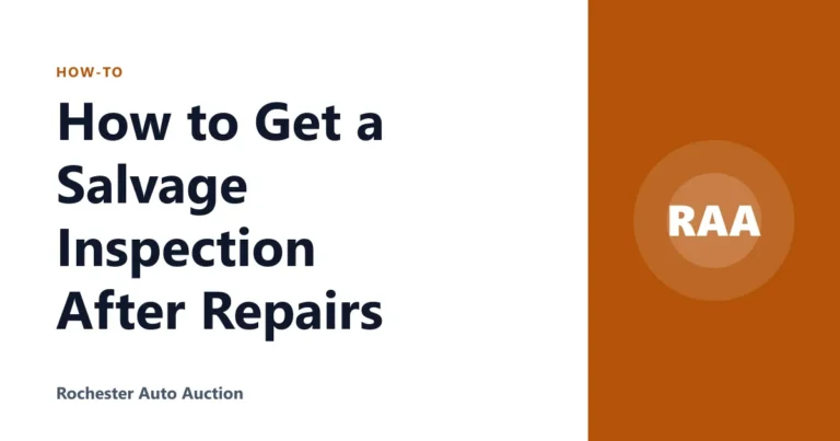 How to Get a Salvage Inspection After Repairs