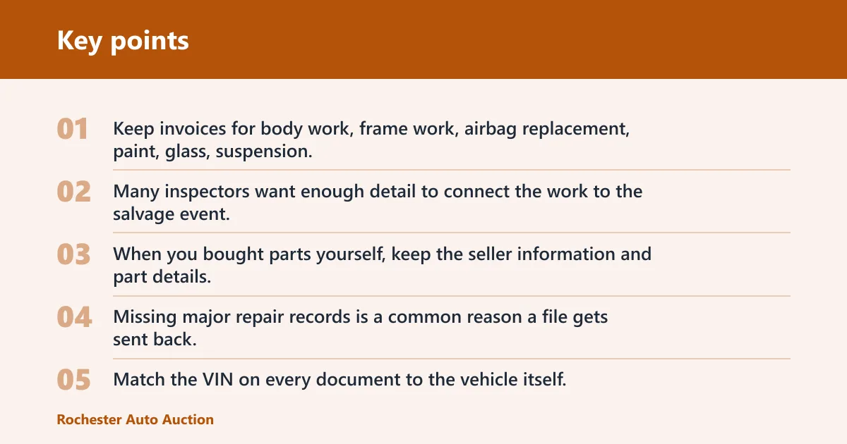 Key points: What documents do you need first?