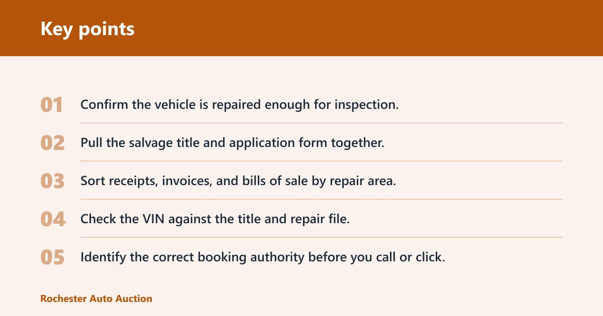 Key points: What you'll need before you book