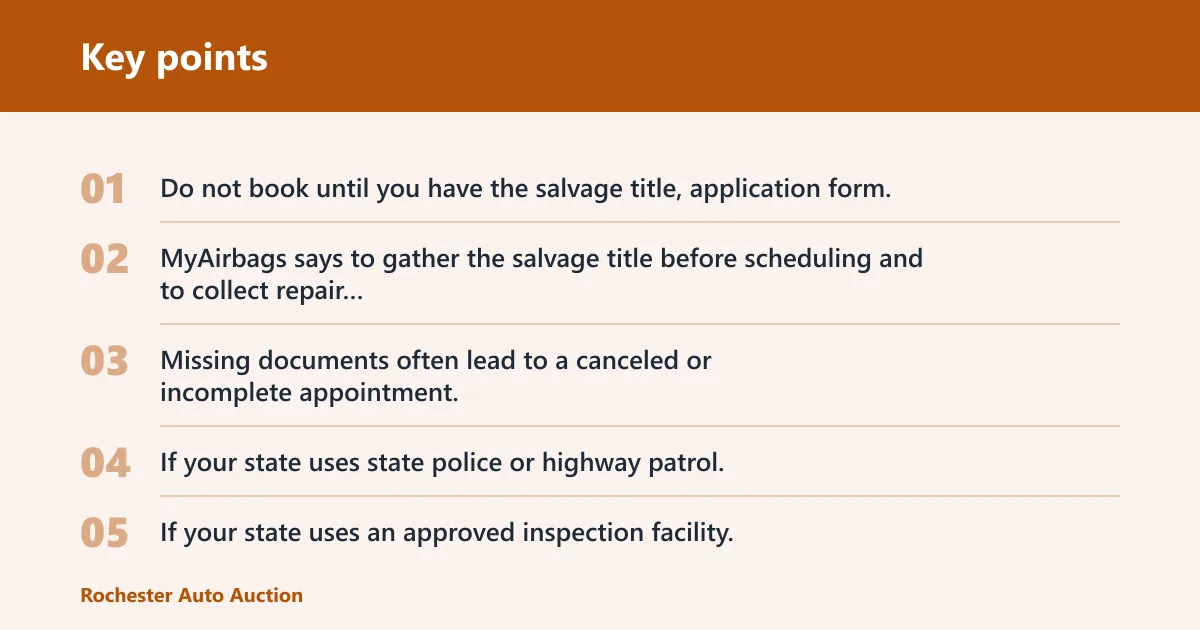 Key points: Common mistakes