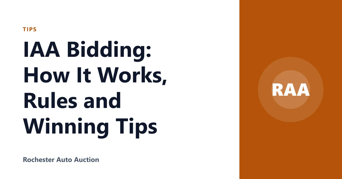 IAA Bidding: How It Works, Rules and Winning Tips