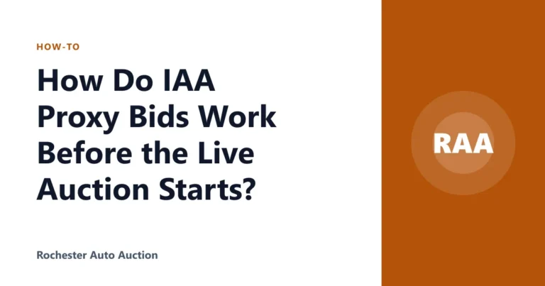 How Do IAA Proxy Bids Work Before the Live Auction Starts?