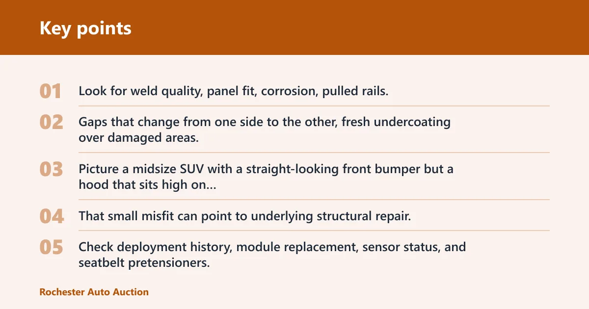 Key points: What should you inspect before buying?