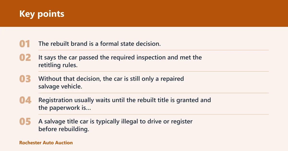 Key points: What changes after repairs?