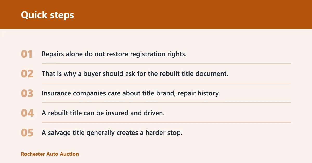 Quick steps: Title change matrix