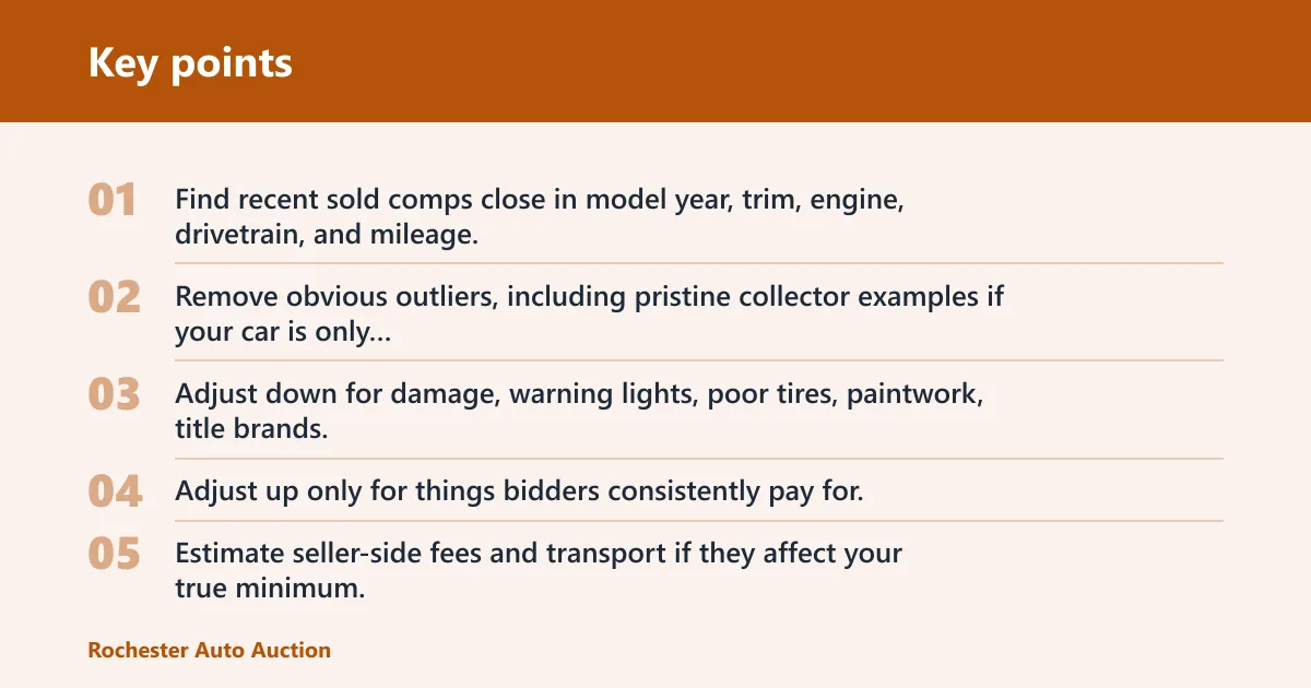 Key points: How should you set a reserve price?