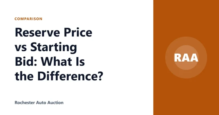 Reserve Price vs Starting Bid: What Is the Difference?