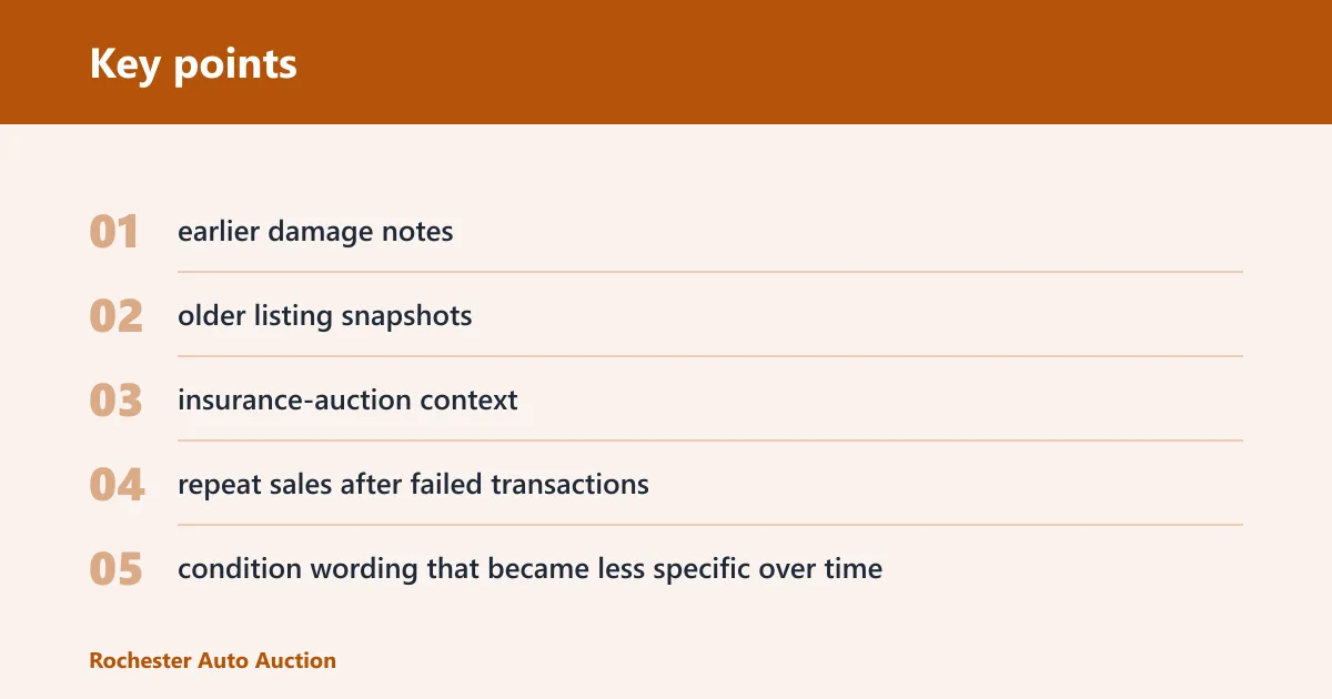 Key points: Why do prior auction records matter?