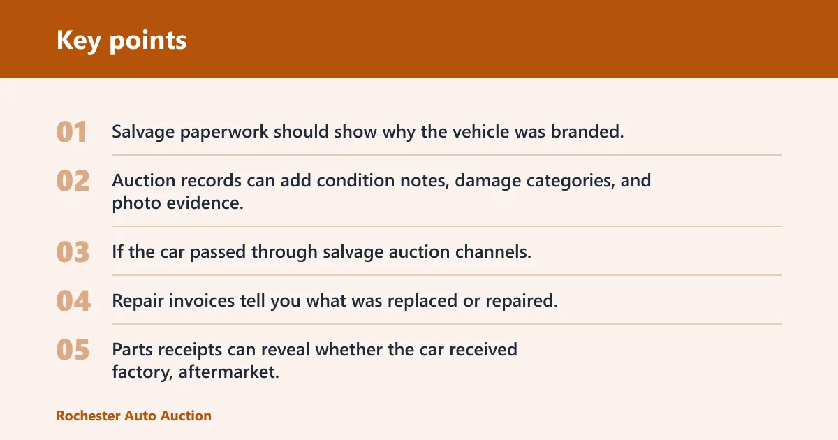 Key points: What paperwork and history clues should you ask for?