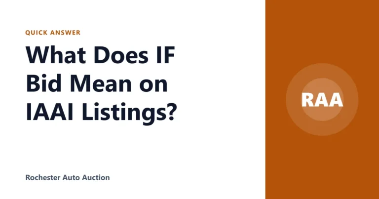 What Does IF Bid Mean on IAAI Listings?