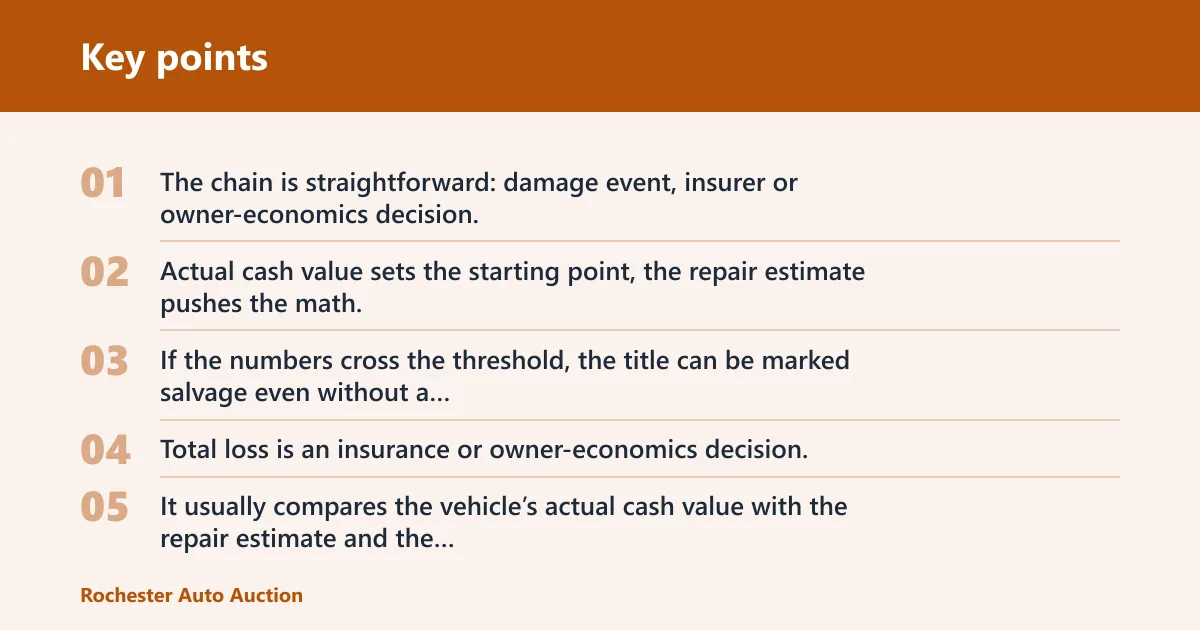 Key points: What a salvage title means