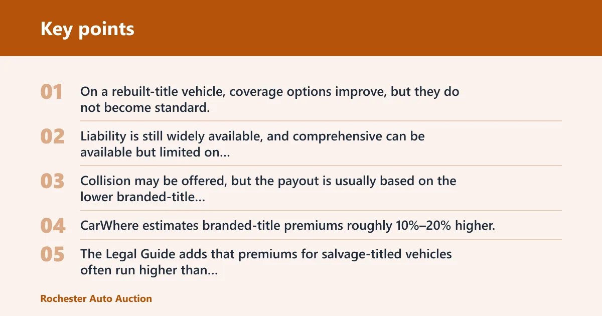 Key points: What coverage can you get?